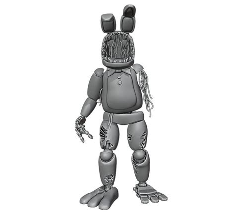 withered bonnie 3d model|old withered bonnie model.